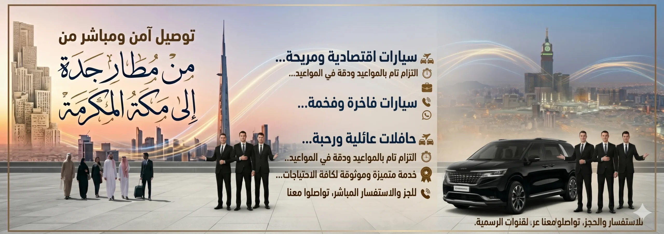 مواصلات من جدة لمكة